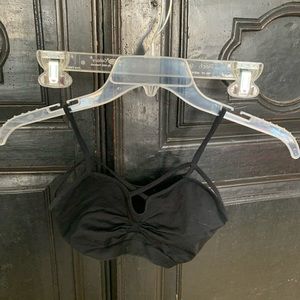 Black criss cross bralette